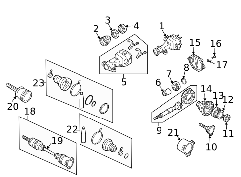 Axle & Differential for 2007 Nissan 350Z #2