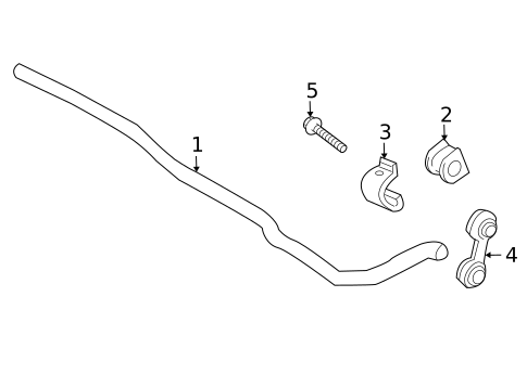 Stabilizer Bar & Components for 2008 Saab 9-3 #1