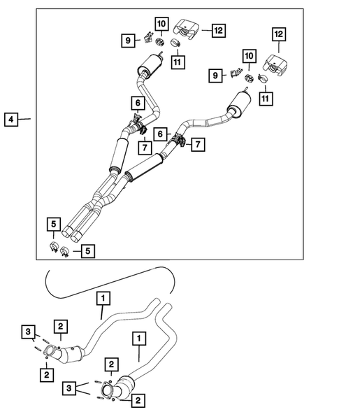 Exhaust System for 2022 Dodge Challenger #2