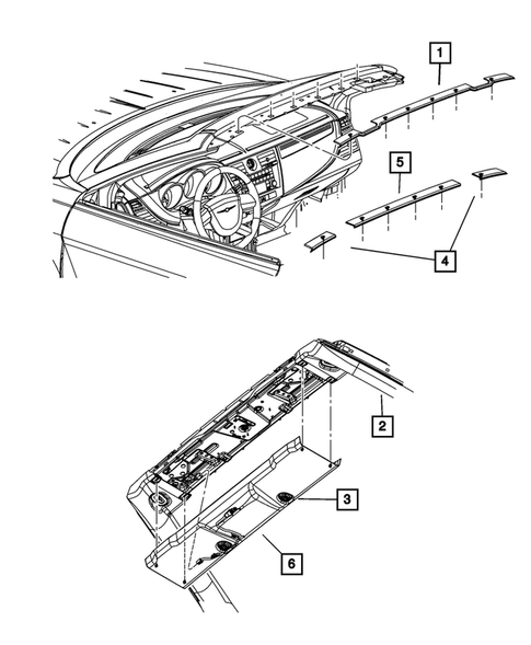 Panels-Moldings-Scuff Plates, Pillar, Cowl, 1/4 Panel Trim and Cargo Covers for 2008 Chrysler Sebring #4