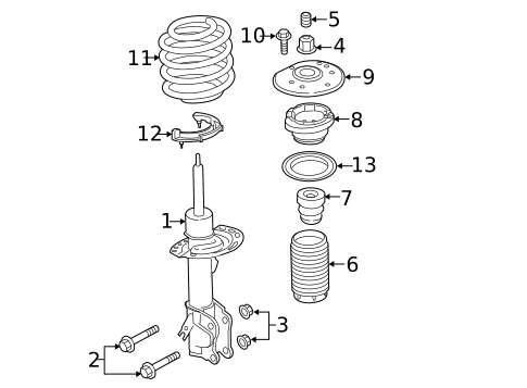 Shocks & Struts for 2018 Ford Fusion #0