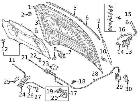 Hood & Components for 2021 Audi A6 allroad #1