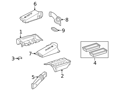 Air Intake for 2009 Mercedes-Benz ML63 AMG #0
