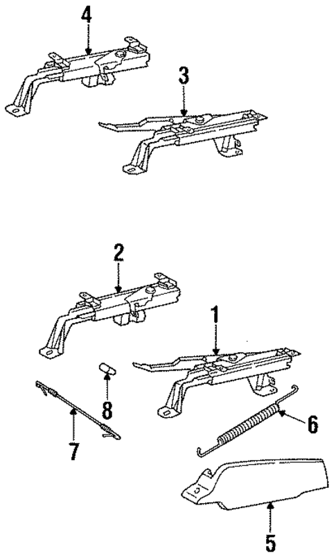 Seats & Track Components for 1991 Chevrolet Cavalier #0