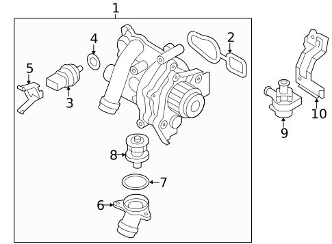Cooling System for 2012 Audi A3 Quattro #2