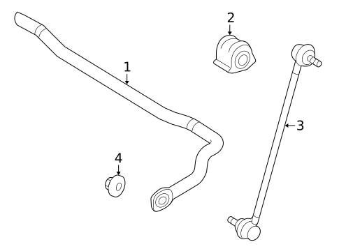 Stabilizer Bar & Components for 2010 Lexus HS250h #1