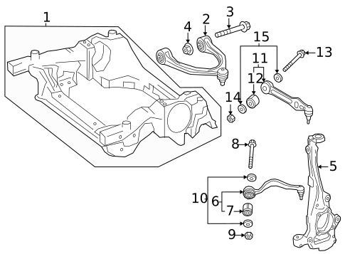 Rear Suspension for 2020 Mercedes-Benz GLC 43 AMG® #7