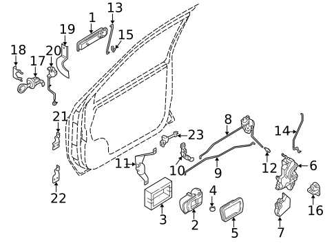 Front Door for 2000 Nissan Pathfinder #2