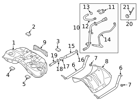 Fuel System Components for 2017 Genesis G90 #1