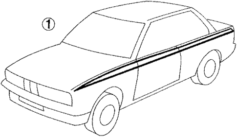 Stripe Tape for 1989 BMW 325i #1