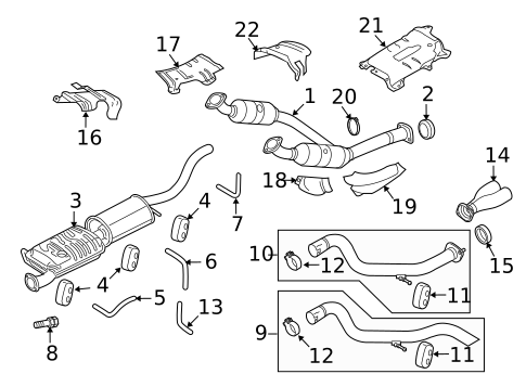 Exhaust Components for 2009 Ford Explorer Sport Trac #0