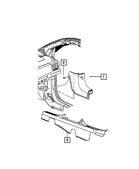 Panels-Moldings-Scuff Plates, Pillar, Cowl, 1/4 Panel Trim and Cargo Covers for 2012 Jeep Patriot #1