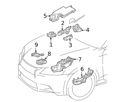 Electrical Components for 2013 Lexus GS450h #0