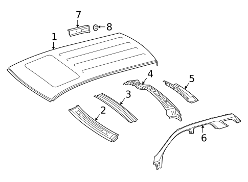 Roof & Components for 2018 Mercedes-Benz GLE550e #0