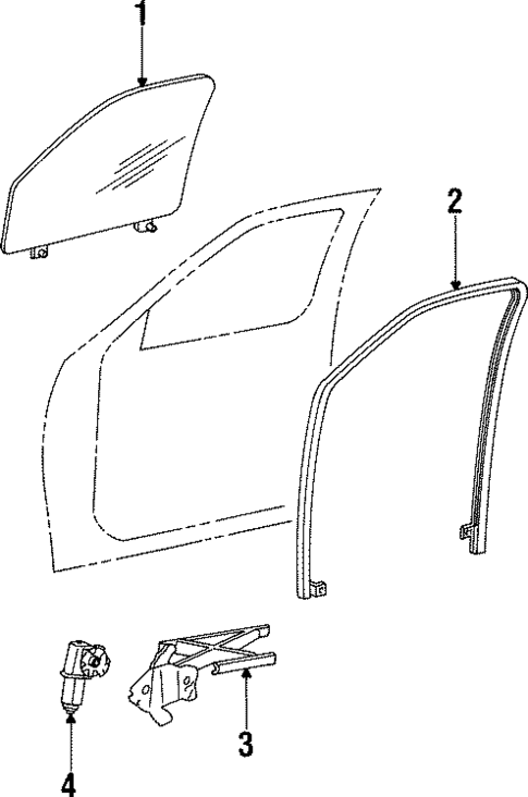 Front Door for 1998 Lincoln Navigator #0