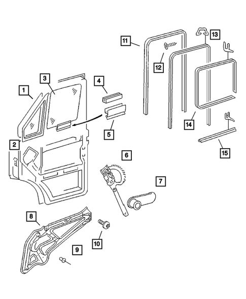 Front Door for 2003 Dodge Sprinter 3500 #0