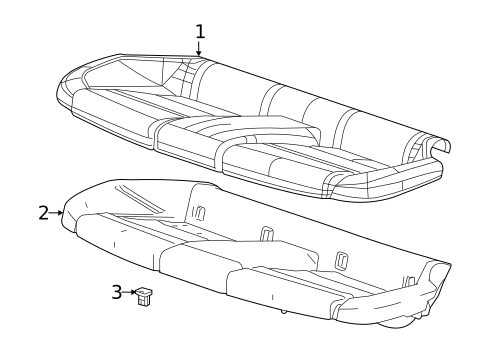 Rear Seat Components for 2025 Cadillac CT5 #2