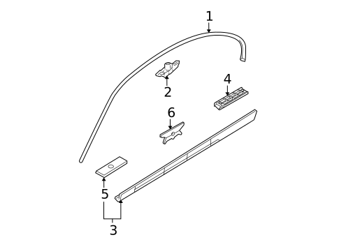Exterior Trim - Pillars for 2010 BMW 335i #1