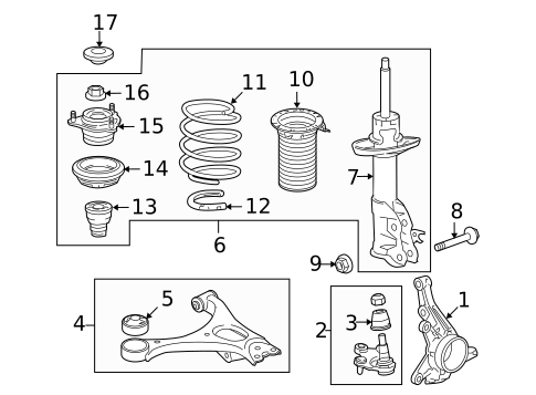 Suspension Components for 2009 Honda Civic #0
