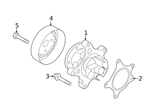 Water Pump for 2016 Kia Rio #0