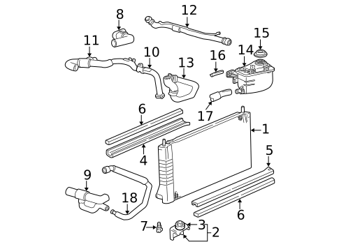 Radiator & Components for 2005 Mercury Sable #0