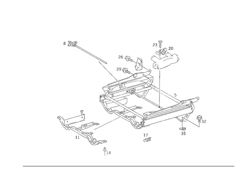 Seat Adjuster for 1988 Mercedes-Benz 300CE #2