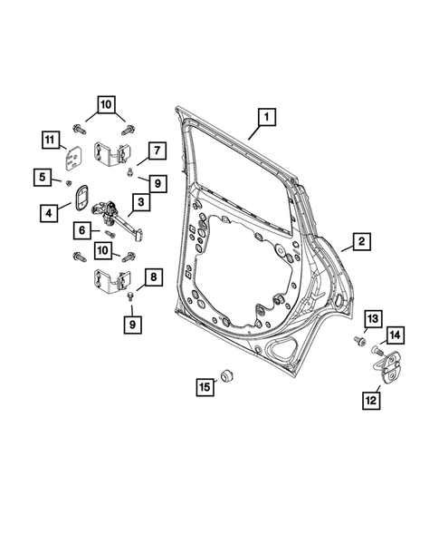 Rear Door for 2016 Jeep Renegade #1