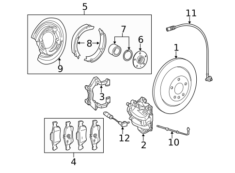 Rear Brakes for 2007 Mercedes-Benz R 63 AMG® #0