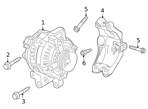 Alternator for 2010 Cadillac CTS #1