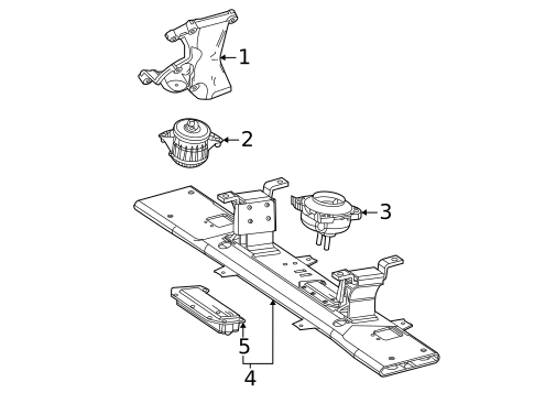 Engine & Trans Mounting for 2024 Mercedes-Benz GLE580 #0