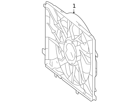 COOLING FAN for 2013 Mercedes-Benz E400 #0