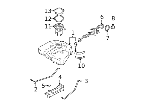 Fuel System Components for 2006 Nissan Maxima #0