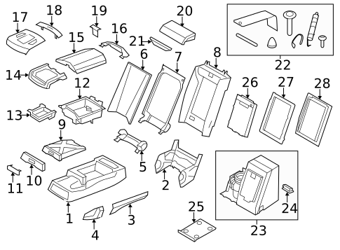 Rear Seat Components for 2013 BMW 750Li #4