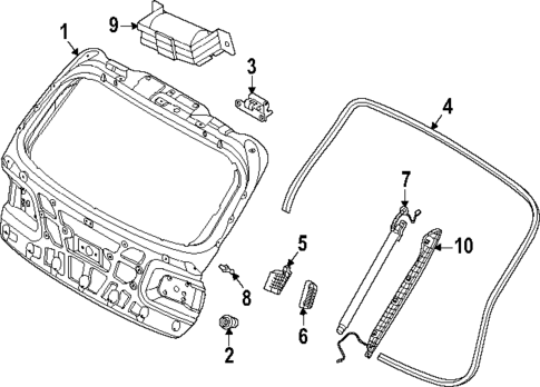 Lid & Components for 2025 Genesis GV80 Coupe #0