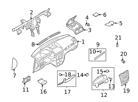 Instrument Panel for 2011 Ford Fusion #0