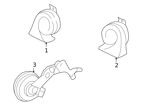 Horn for 2001 Lexus IS300 #0