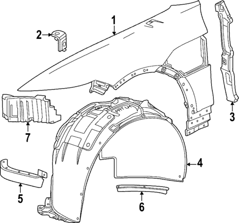 Fender & Components for 2025 Cadillac LYRIQ #0