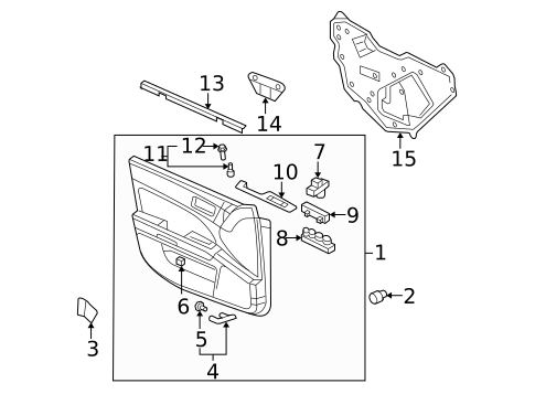 Front Door for 2008 Cadillac STS #0