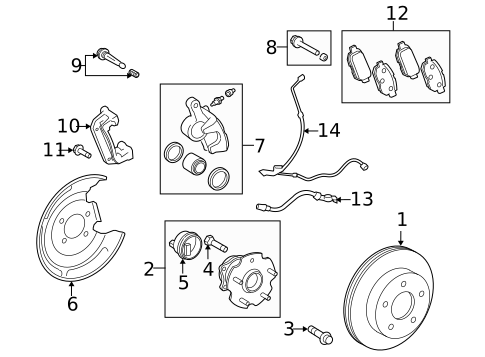 Anti-Lock Brakes for 2011 Scion xB #2