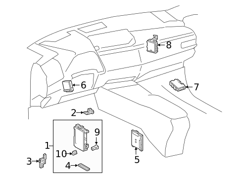 Fuse & Relay for 2020 Lexus UX200 #1