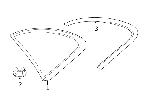 Glass & Hardware for 2018 Porsche Panamera #1