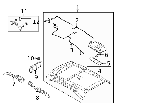 Interior Trim - Roof for 2008 Mazda 3 #2