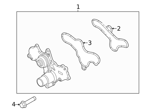 Water Pump for 2012 Ford Mustang #2