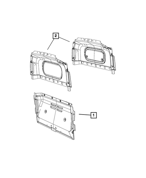 Aperture Panel, Pillar Supports and Cab Back for 2021 Ram ProMaster City #5