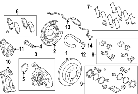 Rear Brakes for 2025 Toyota Tacoma #1