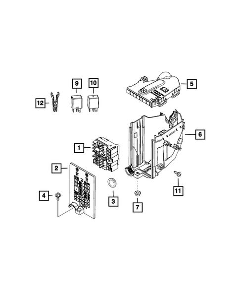 Power Distribution, Fuse Block, Junction Block, Relays and Fuses for 2023 Jeep Renegade #0