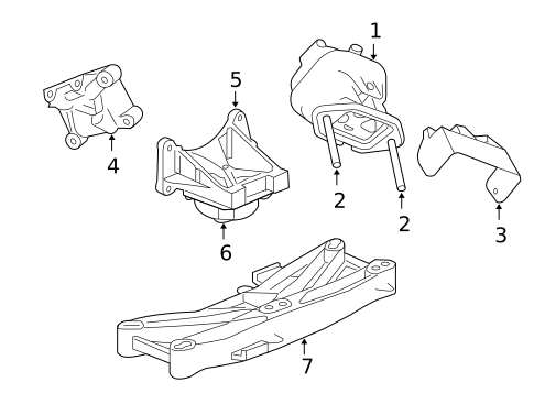 Engine & Trans Mounting for 2009 Chrysler 300 #1