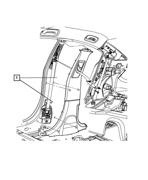 Panels-Moldings-Scuff Plates, Pillar, Cowl, 1/4 Panel Trim and Cargo Covers for 2016 Chrysler 300 #3