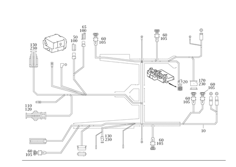 Cable Harness for Comtrol Display System Oms for 2006 Mercedes-Benz S55 AMG #1
