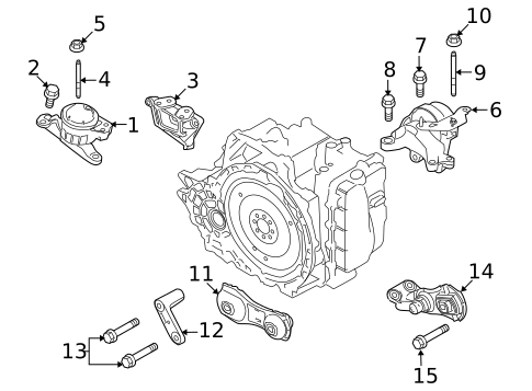 Engine & Trans Mounting for 2014 Ford Explorer #1